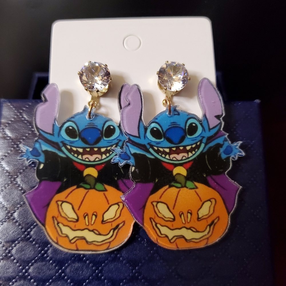 Lilo & Stitch Pumpkin Earrings